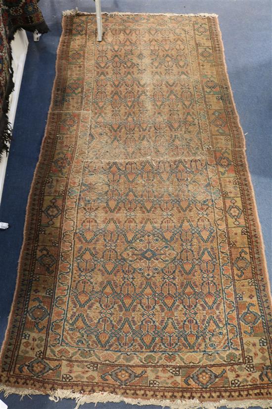 A Hamadan rug and 3 other rugs
